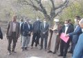 مراسم کلنگ زنی ساختمان مهدیه روستای خشکرود رابر