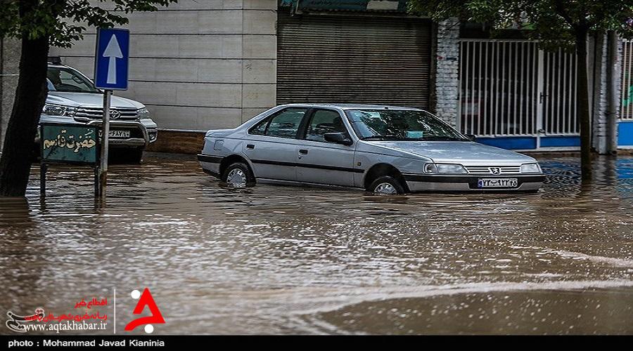 آبگرفتگی معابر درد بی درمان خیابان های کرمان/ خریداری پمپ و حل مشکل از بارندگی های بعدی