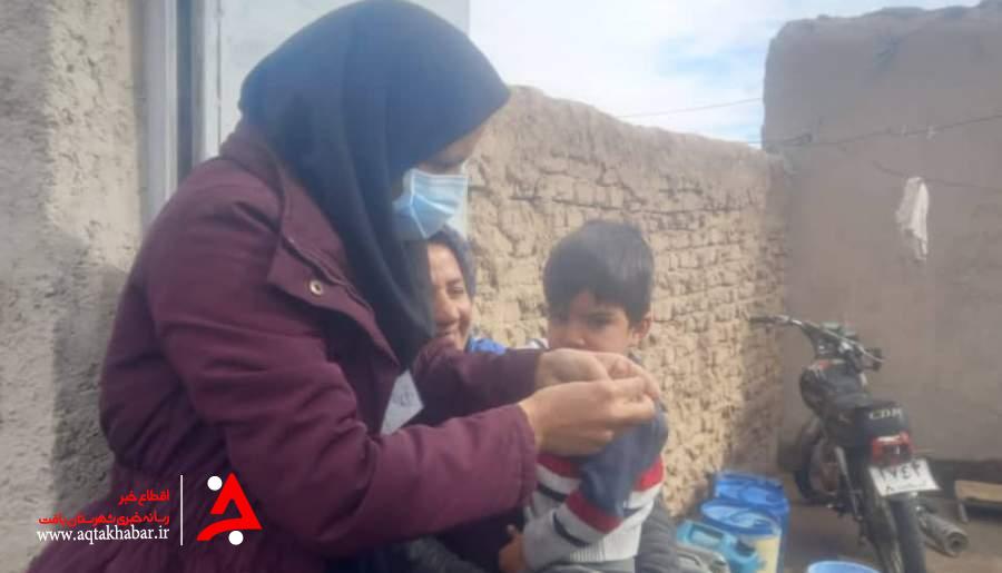 اجرای طرح واکسیناسیون فلج اطفال در راین
