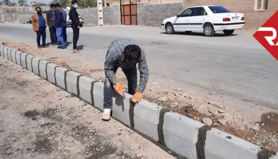 بازدید میدانی شهردار قلعه گنج از پروژه های در حال اجرا