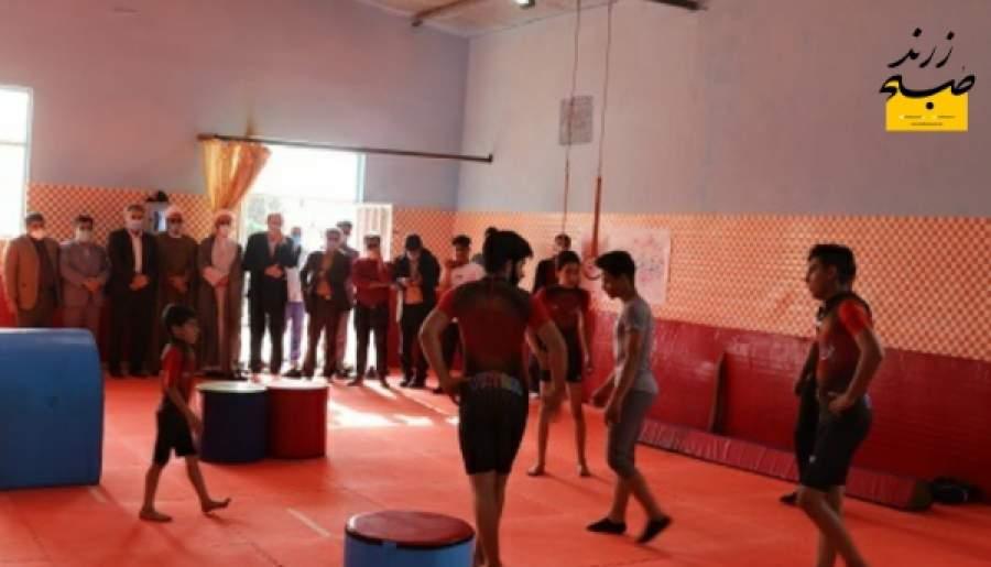 کلاس درس تربیت بدنی در دبستان دخترانه معلم زرند افتتاح شد
