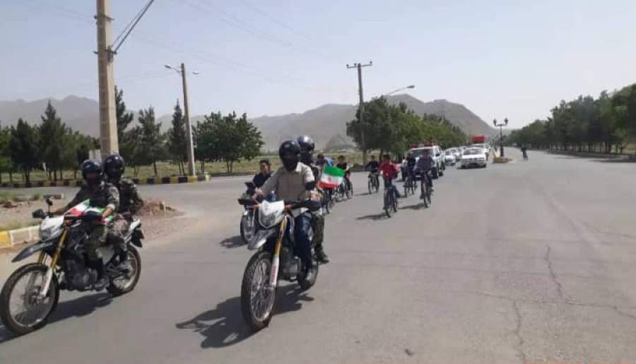 رژه موتوری به مناسبت سالروز آزادسازی خرمشهر در شهرستان کوهبنان