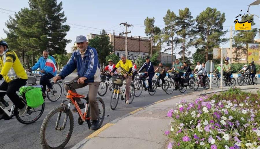 همایش دوچرخه سواری در زرند برگزار شد