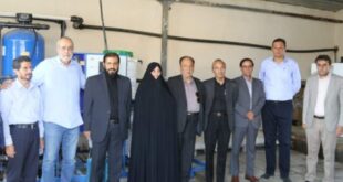افتتاح طرح 74 هکتاری آبیاری تحت فشار در شهرستان زرند