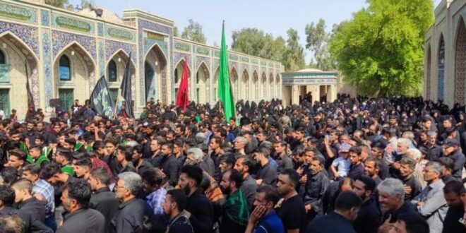 برگزاری مراسم پیاده روی جاماندگان اربعین حسینی در شهداد