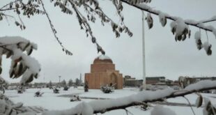 بارش چشم نواز برف در شهرستان بردسیر‌