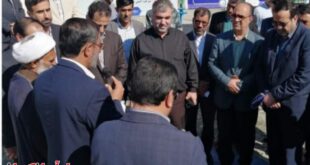 افتتاح سامانه آبرسانی شهر منوجان وپروژه ی آب رسانی به شهر نودژ