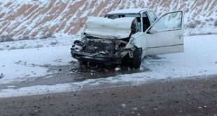 وقوع ۴ حادثه رانندگی در محور سیرجان_کرمان