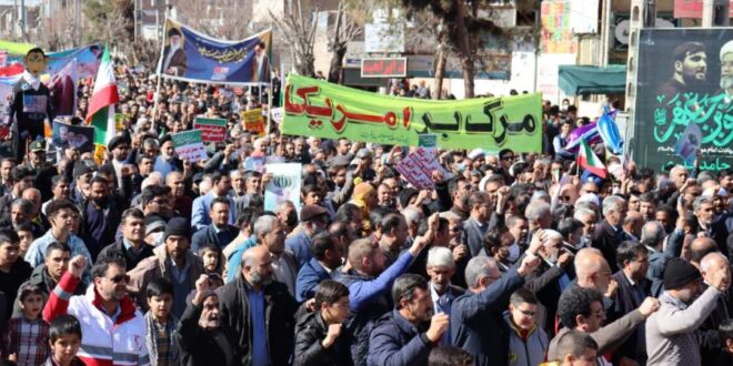 حضور پرشور مردم سیرجان در راهپیمایی ۲۲ بهمن