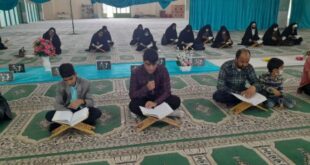 محفل جزء خوانی قرآن کریم در عنبرآباد