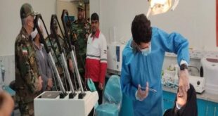 اجرای طرح مردم یاری بیمارستان ارتش کرمان در شهر ماهان