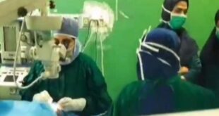 اولین عمل جراحی چشم در بیمارستان ولیعصر(عج) انار
