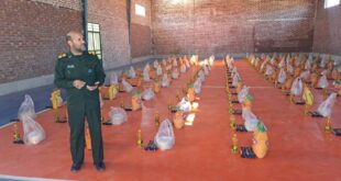 توزیع ۱۱۰۰ بسته موادغذایی یلدایی در نرماشیر