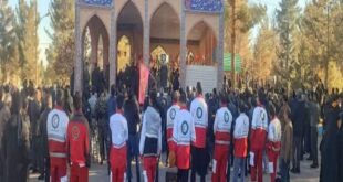 سه شهید حادثه تروریستی کرمان در راین دفن شدند