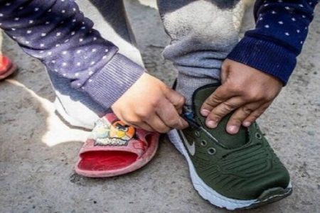 توزیع ۸۰ جفت کفش در ارزوئیه