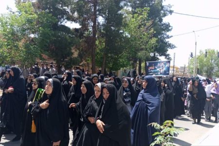 راهپیمایی مردم زرند در حمایت از غزه