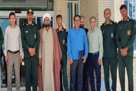 دیدار جانشین سپاه قلعه‌گنج با رئیس آموزش و پرورش