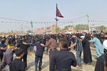 اقامه عزا برای علمدار کربلا در رودبار جنوب