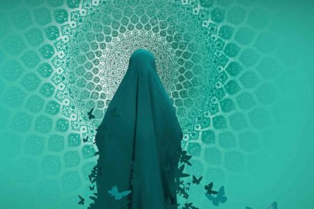 حجاب پرچم و نمادی برای زن مسلمان است