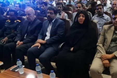 مراسم تکریم و معارفه بخشدار چاه مرید شهرستان کهنوج