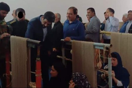 افتتاح کارگاه گلیم‌بافی در تم گوران کهنوج