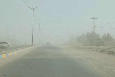 طوفان مدارس و ادارات فهرج را تعطیل کرد