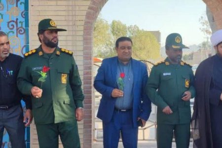 برگزاری آئین غبارروبی گلزار شهدای کهنوج