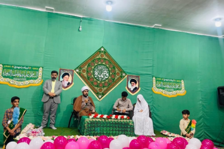 پیوند فاطمی ۶ زوج کهنوجی برگزار شد