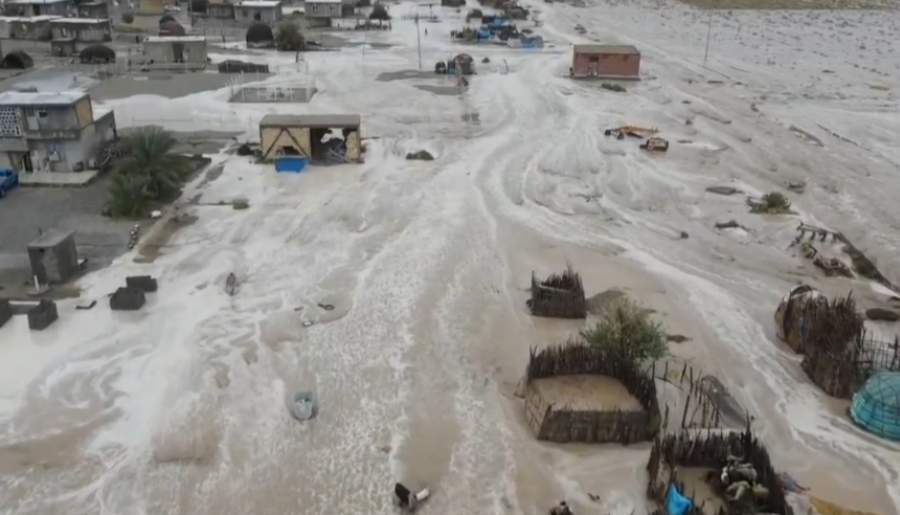 سیلاب در روستای کلات‌مالک قلعه‌گنج