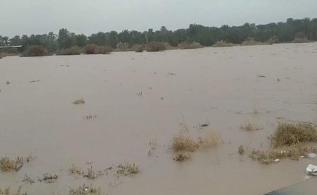 جاری‌شدن سیلاب در قلعه‌گنج