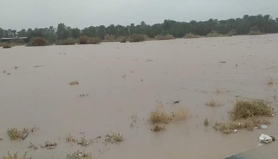 جاری‌شدن سیلاب در قلعه‌گنج