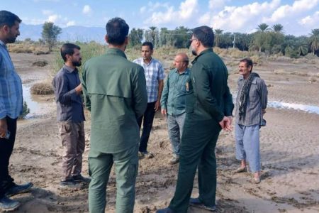 بازدید میدانی از مناطق سیل زده قلعه‌گنج