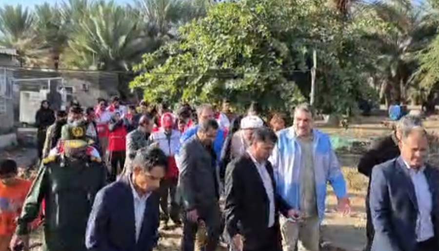 بازدید میدانی از مناطق سیلابی فاریاب