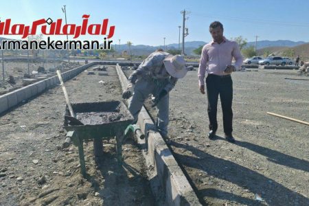 آغاز عملیات عمرانی شهرداری منوجان