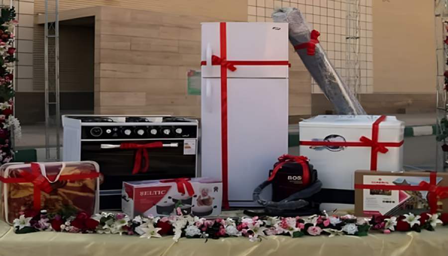 اهدای جهیزیه به خانواده مددجویان در رفسنجان