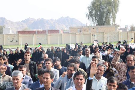 راهپیمایی ۲۲ بهمن در شهرستان قلعه‌گنج