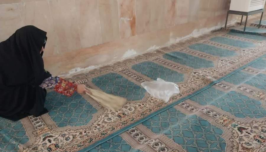 مساجد جازموریان مهیای میزبانی از میهمانان خدا می‌شود